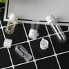 Clear Bayonet Glass Bottle for Liquid (1.5ml, 2ml, 3ml, 5ml) - Tear-Shaped Small Bulb Design
