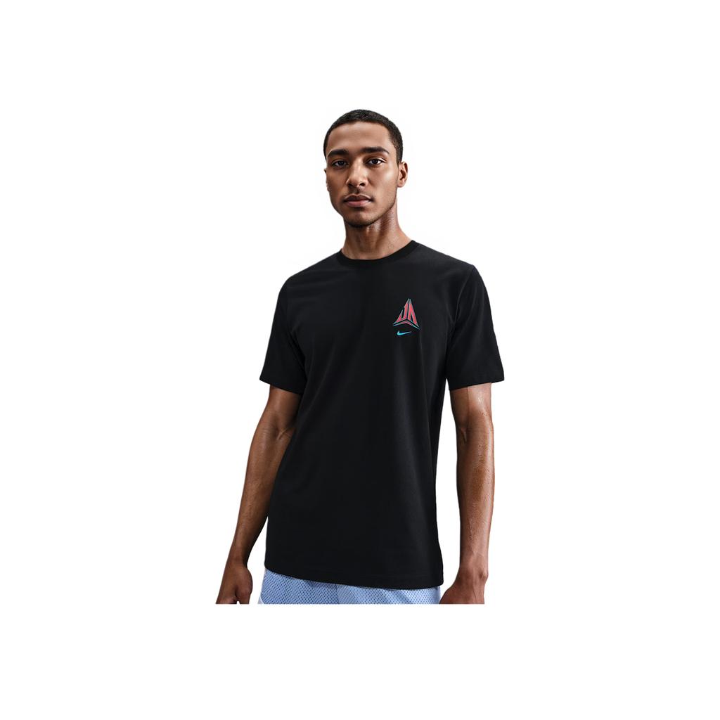 Nike Ja Morant Comfortable Soft Knit Fashion Short Sleeve T-Shirt Men Tops Black HV1691-010