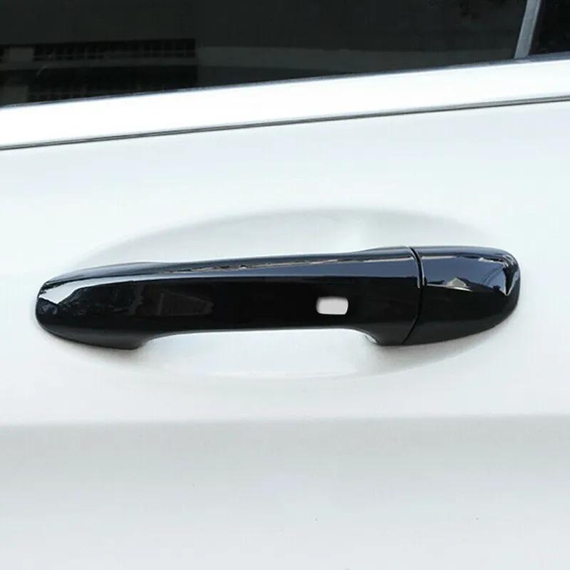 ABS Car Exterior Black Door Handle Cover Trim Frame Fit For Mercedes Benz C E GLC Class W205 X253 W213 2016 2017 2018