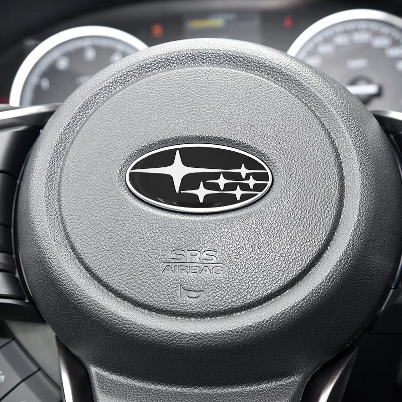 1 buc. Autocolant Volan Auto Emblema Decal Insignă Decor Accesorii Pentru Subaru Forester SG5 SH SJ Impreza XV Legacy Outback WRX STI GC8 Tribeca