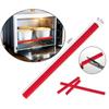 2pcs/set Heat Resistant Silicone Oven Rack Edge Protector Threaded Guard for Microwave Anti Scald Bar Kitchen Baking Use