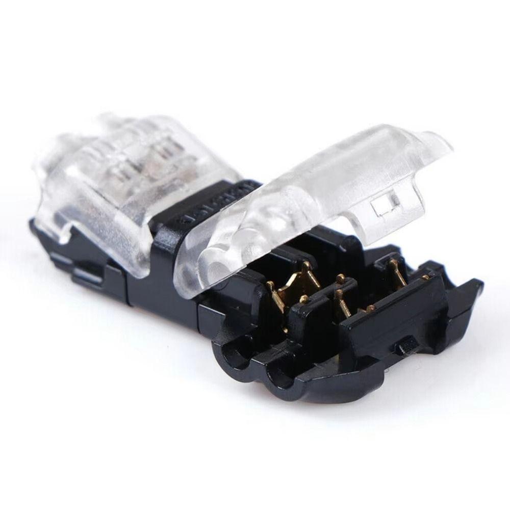 1/5Pcs T Type Electrical Cable Crimp 2 Pin Terminal Clamp  For for AWG 24-18 Wires Wiring