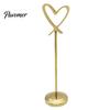 Desktop Photo Display Stands Hollow Heart Table Number Holder, Love Place Card Stand, Metal Seat Holders Clip for Photos, Food Signs, Memo Notes,