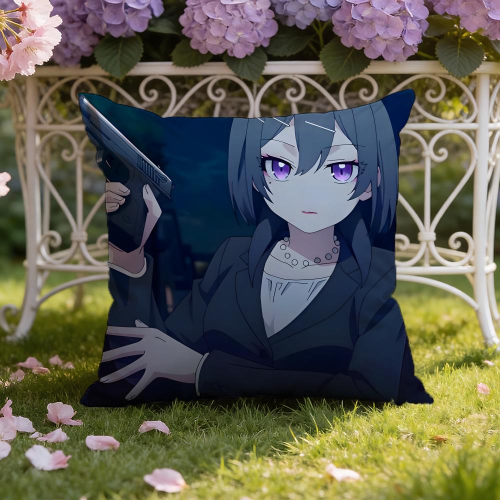 Anime S-Sasaki and Peeps Cushion Cover Home & Car Dual-Scene Pillow Cover: Reversible for Premium Comfort