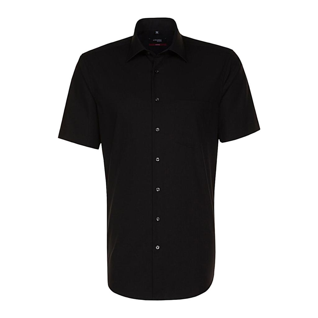 Seidensticker Mens Kent Collar Regular Short-Sleeved Business Shirt