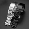 For Casio G-SHOCK GST-B200 strap gstb200 Solid stainless steel 24x16mm watchband Quick release metal Men's Wrist band bracelet