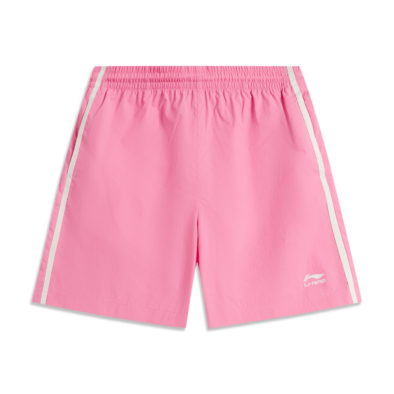 

Li Ning Серия Спортивный Стиль Жизни Повседневные Удобные Универсальные Спортивные Шорты Женские шорты Персиково-Розовые AKSV600-5 XS