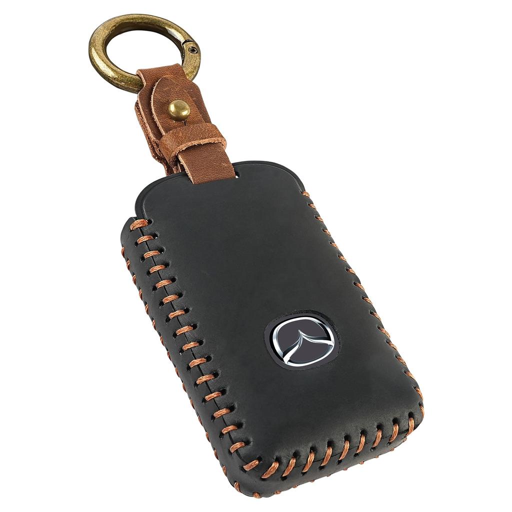 [COM4SPORT] Mazda Key Case, Genuine Leather CX-80 CX30 CX-8 CX5 MX30 CX60 Roadster Key