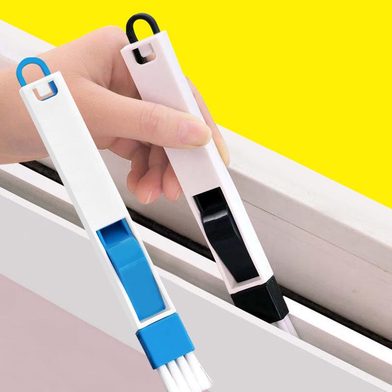 2 In 1 Window Slot Groove Cleaning Brush Screen Window Cleaning Tool Keyboard Slot Groove Small Brush Gap Brush