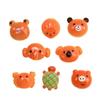 Creative Cartoon Elephant Bread Resin Accessories for DIY Ornaments, Hair Clips, and Shoe Decorations
