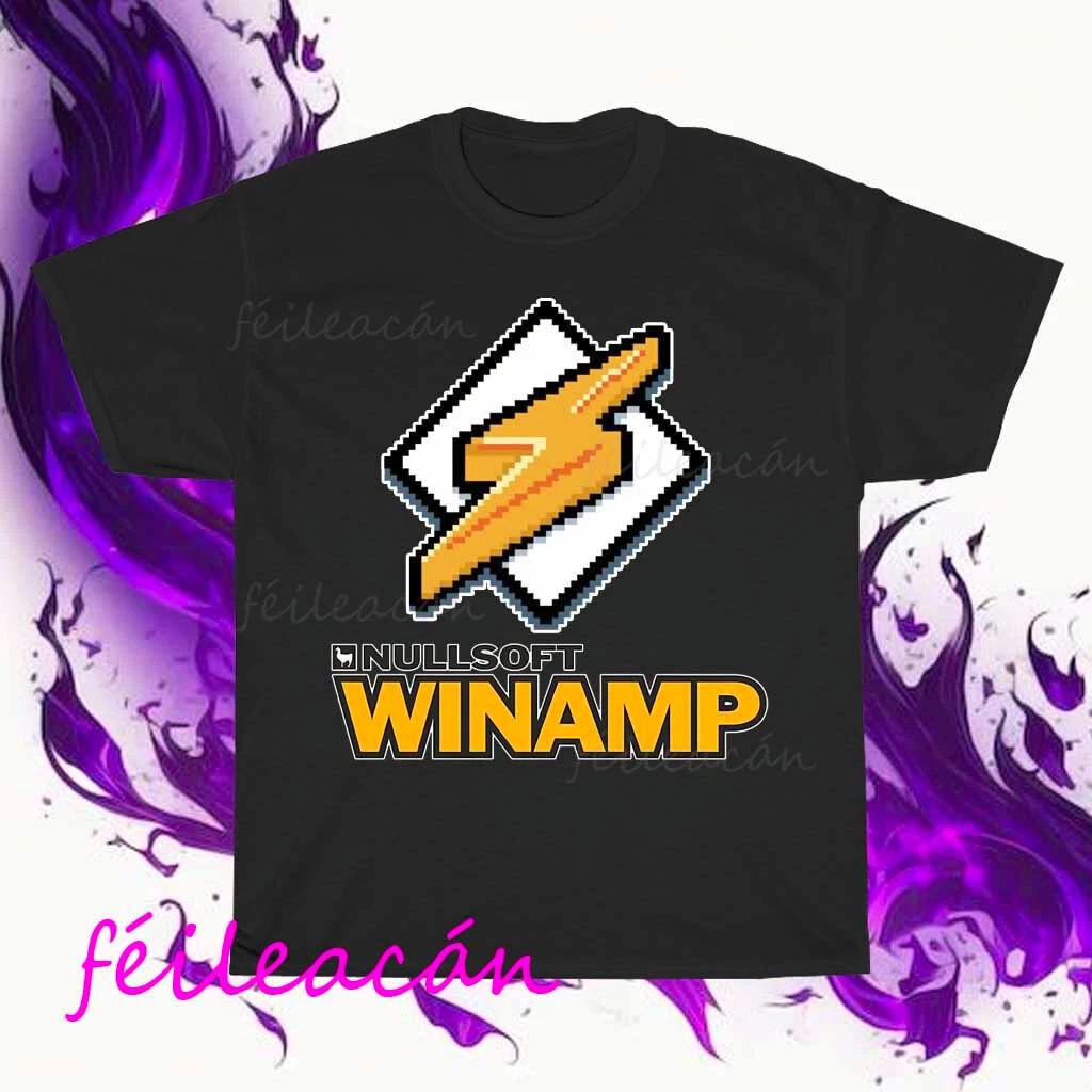 Brand New Nullsoft Winamp Music Player Logo American T-Shirt Funny Size S to 5XL XS