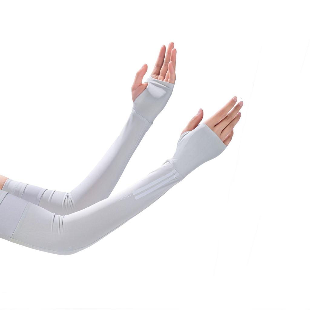 Ice Silk Sun Protection Arm Sleeves for Women - UV-Resistant, Breathable, and Cooling for Outdoor Cycling