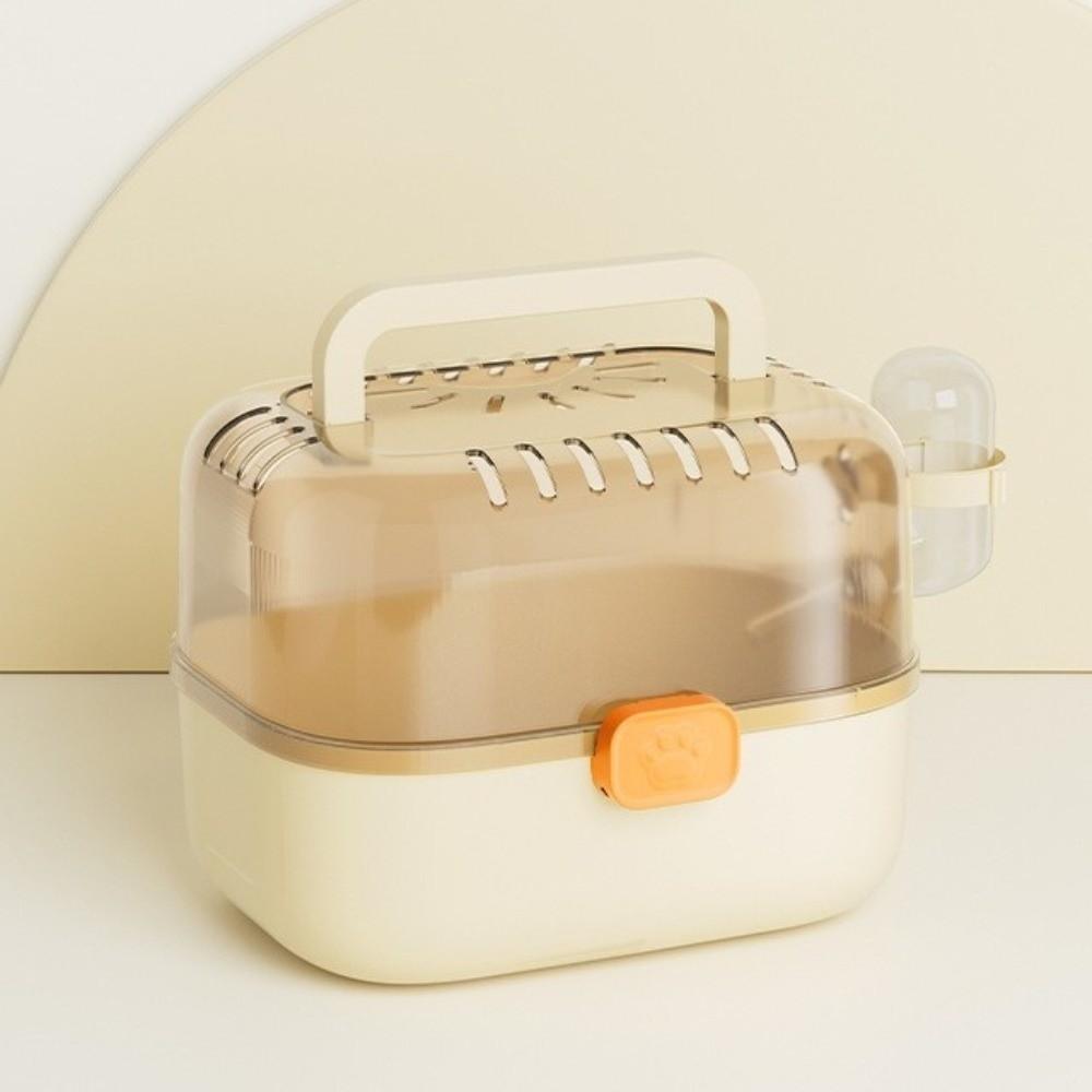 Ręczna klatka dla chomika Wentylowana klatka na wycieczki dla chomika Solidny transporter dla zwierząt domowych Transport zwierząt domowych