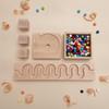 Marble Run with Wooden Blocks Educational Set for Preschoolers, Young Children,