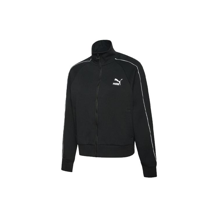 (WMNS) PUMA Stand Collar Casual Jacket Black Women s 598130-01 S