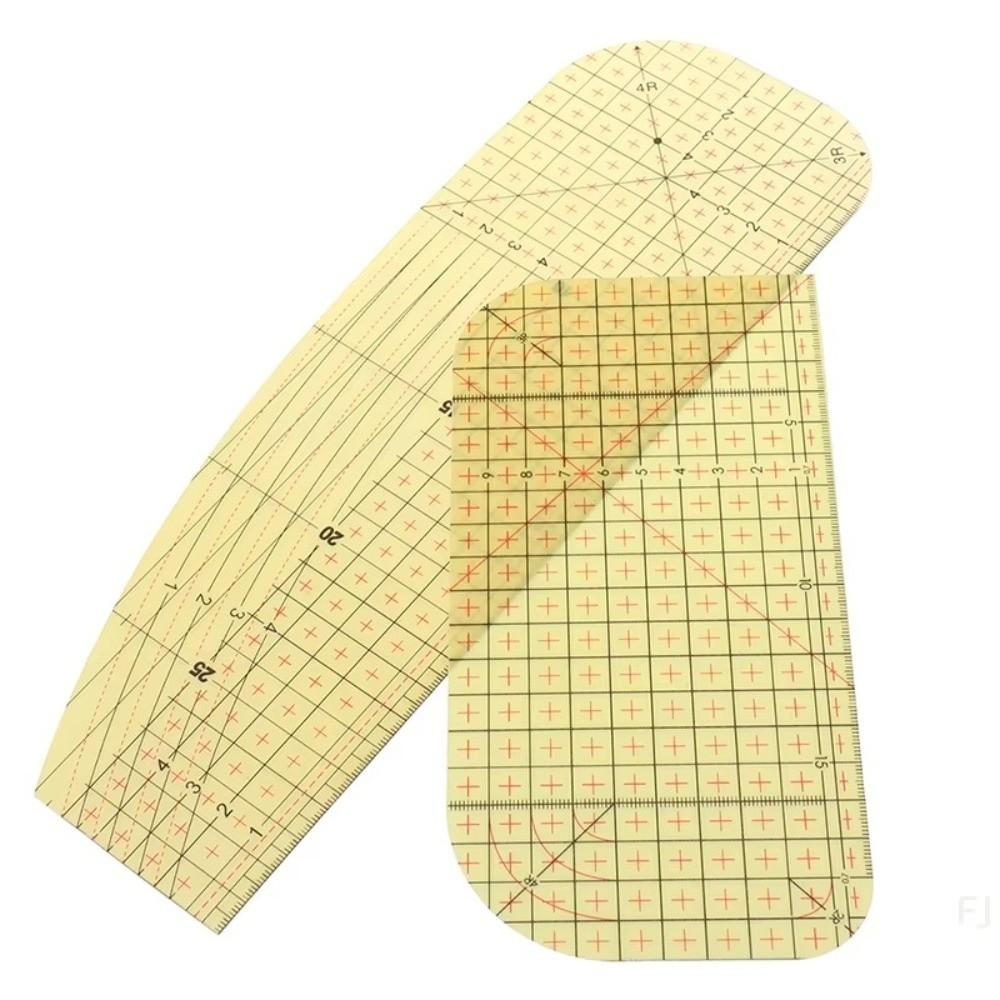 1/2 Stück DIY-Quiltlineal, Messwerkzeug, Patchworklineal, Stofflineal, Patchwork-Bastelarbeit