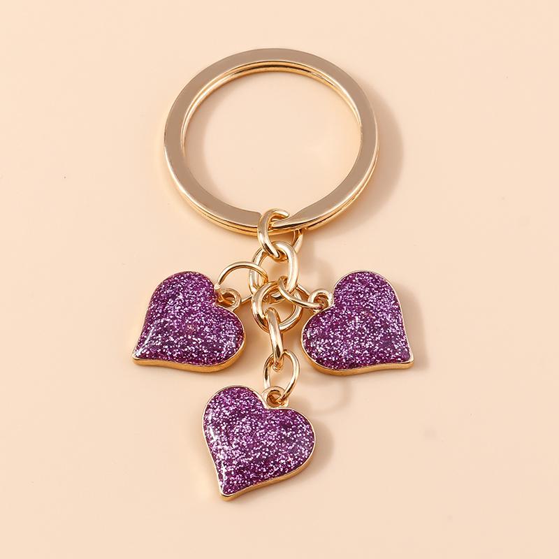 Pretty Enamel Flower Keychain Charms Sakura Key Ring Pendant for Car Key Holder Women Girls Handbag Decor DIY Jewelry Gifts