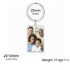Family Couple Dog Pet Print Demand Photo Keychain Personalized Custom Valentine Gift For Women Men Mother Father Steel Key Ring