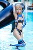 Sexy lesklé plavky s vysokými nohavičkami ke kolenům vysoké punčochy Rukavice Jednoduché RQ Race Queen Kostým Cosplay Dospělé plavky Cosplay Kostým Převlek [LOST-G] Dámské (M,