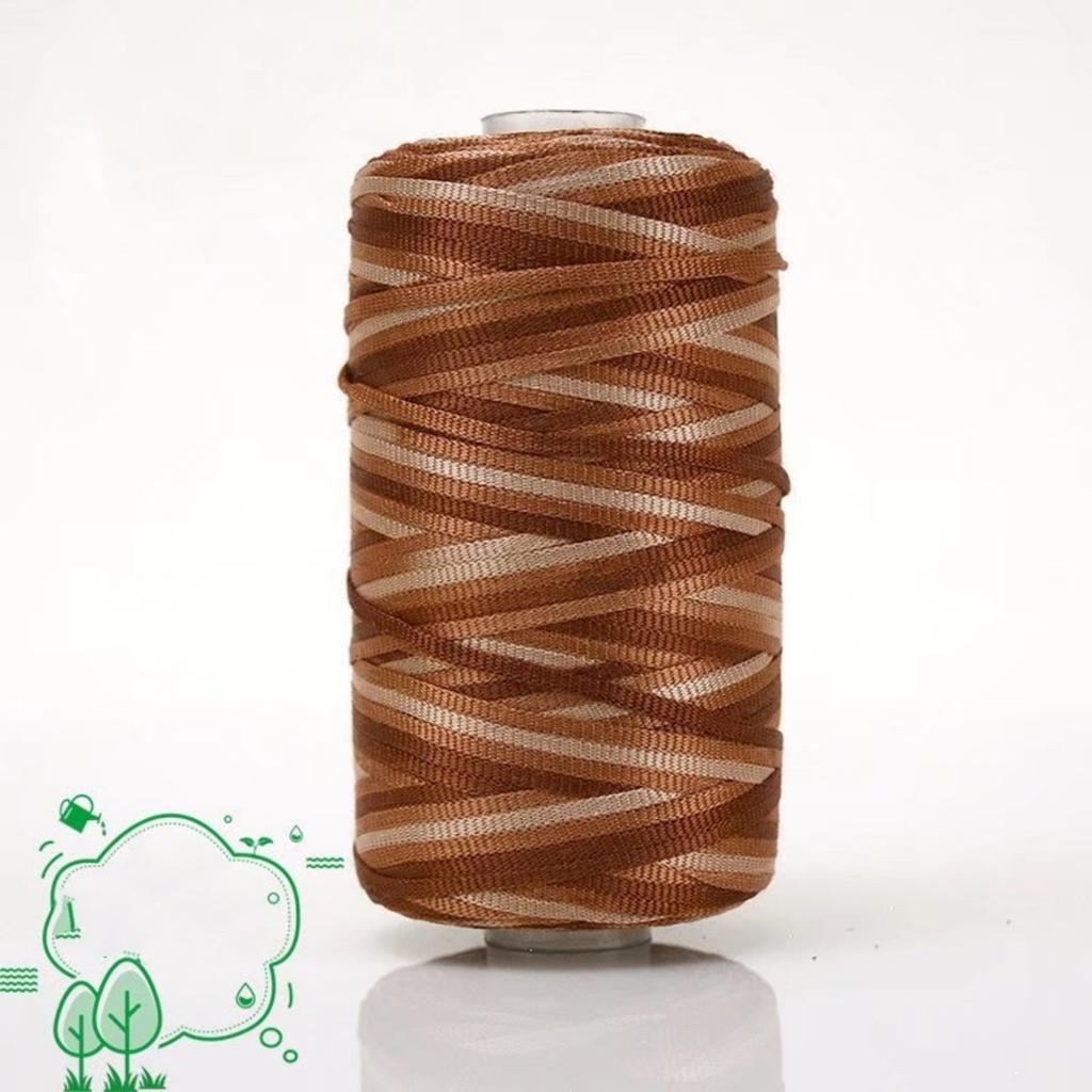 Flat Fancy Yarn Multi-color Yarn for Hand Crocheting Hat Bag Toy Shoes Diy Handknitting Yarn Spun Yarn for Blanket Knitting 100g