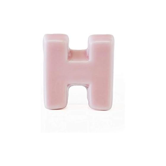 Hasami Ware Alphabet Chopstick Rest, Pink, Made in Japan