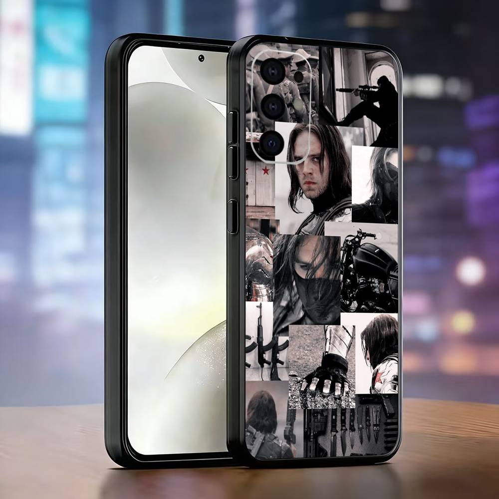 B-Bucky Barne-Winter S-Soldier Phone Case For Samsung S25,S24,S21,S22,S23,S30,Ultra,S20,Plus,Fe,Soft Silicone Black Cover