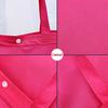 Classic Design Foldable Button Shopping Bag For Women Reusable Tote Pouch Handbag