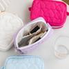 1pcs Cute Candy Color Love Makeup Bag, Portable Mini Handheld Storage Bag, Girl's Heart Portable Small Item