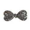 Mini gray rhinestone bow hairpin side clip light luxury high sense forehead broken hairpin cute small clip hairpin