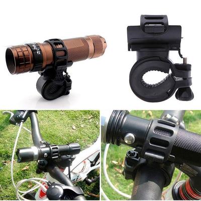 Cycling Torch Bracket Bicycle Light Clip Flashlight Holder Bicycle Torch Clamp 360 Degree Rotation