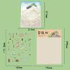 4PCS Tofu Workshop Sticker Waterproof Stationery Scrapbooking Landscape DIY Luggage Bicycle Laptop Stationery Wall Decals