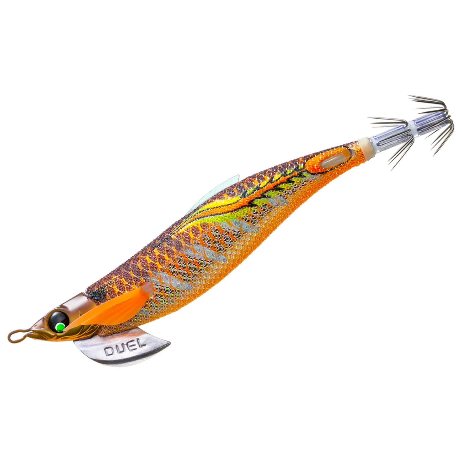 

DUEL Fin Plus Run Gun Blue Luminous Gold Brown EZ-Q 3.5 BLBW10