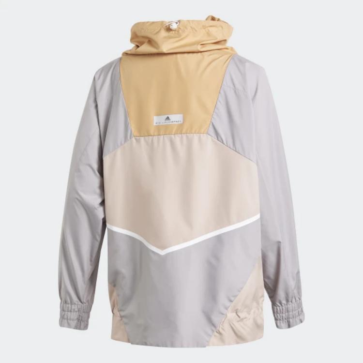 Adidas X Stella McCartney Adizero Comfortable Windproof Waterproof Casual Long Sleeve Jacket Women Jacket Pearl-Gray Brown-Yellow Ice-Pink FK9676