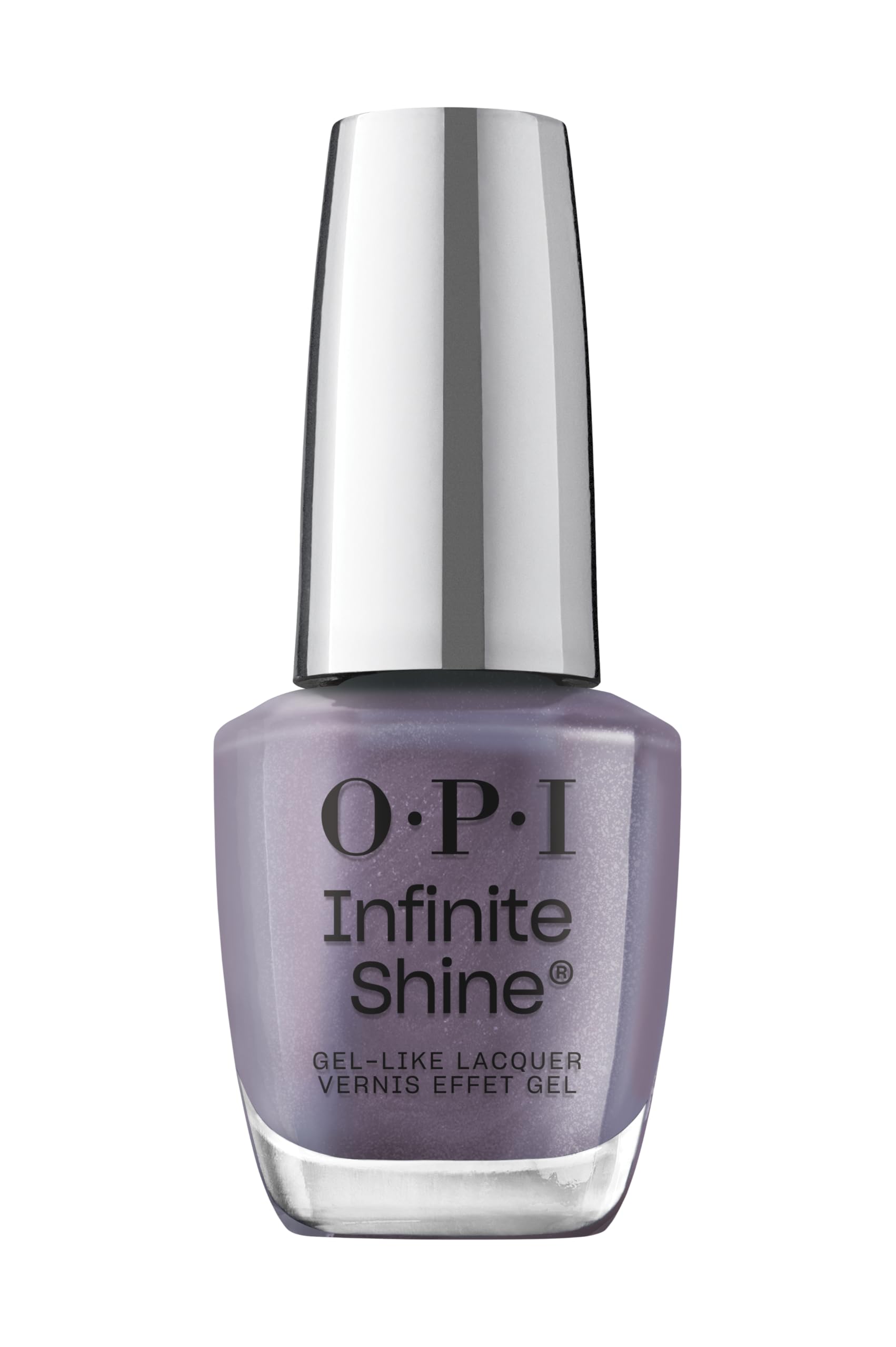 OPI Infinite Shine Quick-Drying Nail Polish, Long-Lasting Gel-Like Shine, Gray Metallic, 15ml (ISL158)