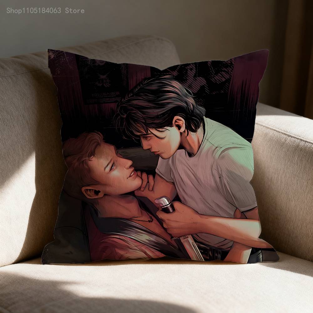 Stuilly Billy and Stu Pillowcases Bedroom Living Room Sofa Home Decor Polyester Cushion Cover with Zipper