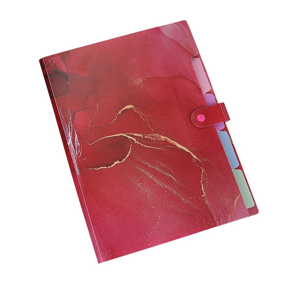 Paintings Collection Book File Folder Multi Layered Document Binder Contract Clamp Data File Bag
