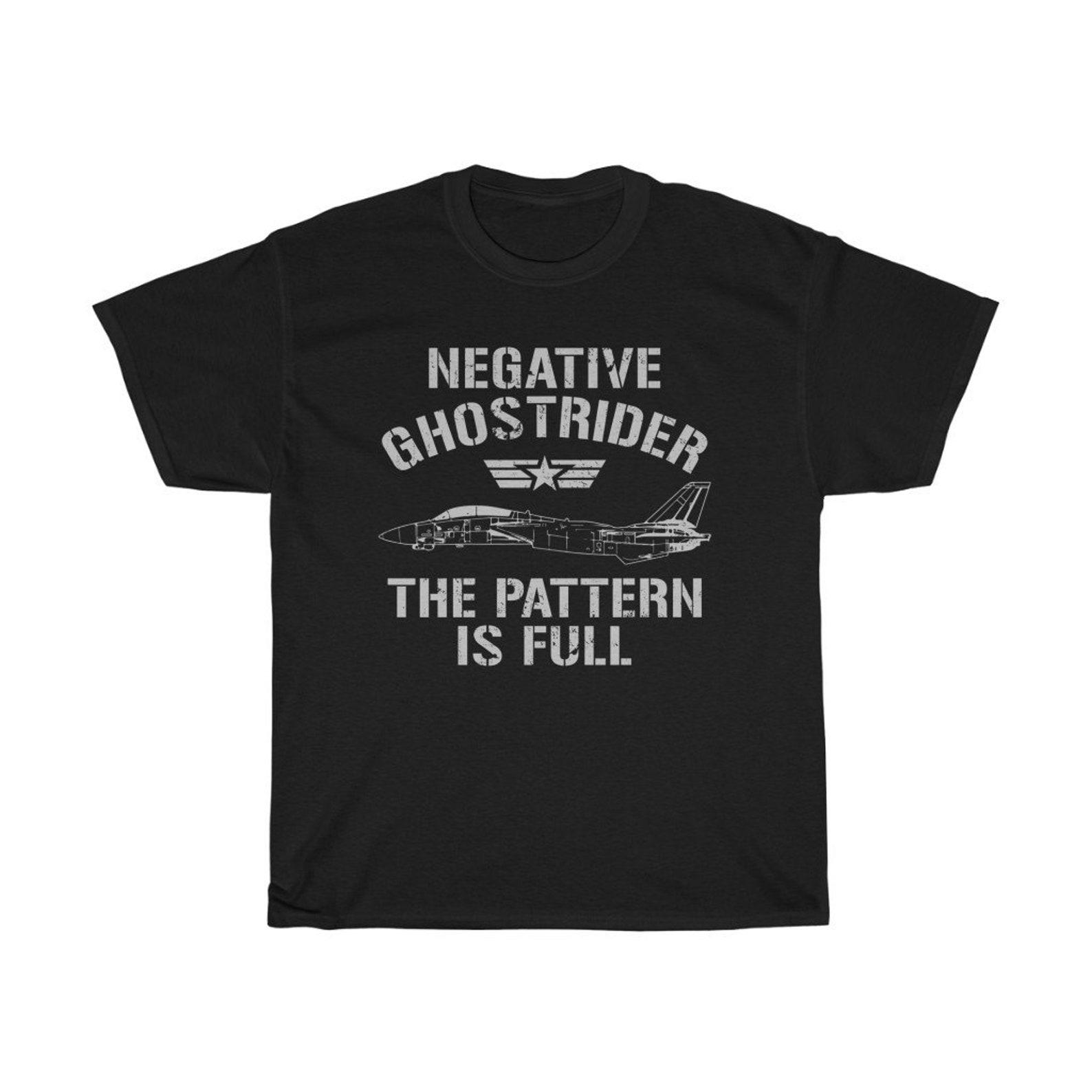 Negative Ghost Rider Pattern Is Full Hero Fighter Pilot T-Shirt 4XL