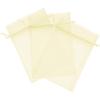 150 Pcs Gold 2x3 Sheer Drawstring Organza Jewelry Pouches Wedding Party Favor Gift Bags Candy Bags