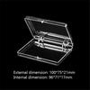 Postcard Badge Commemorative Coin Display Storage Box Transparent Box Lid Jewelry Manicure