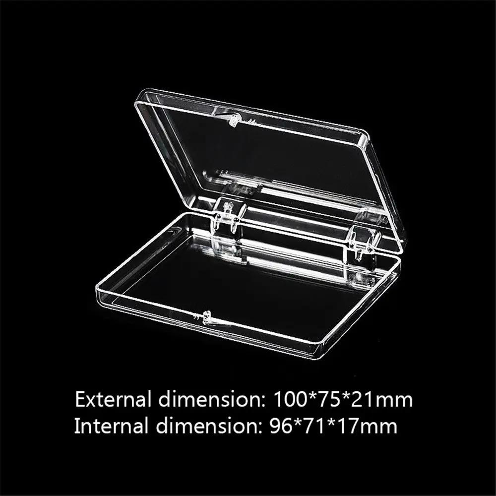 Postcard Badge Commemorative Coin Display Storage Box Transparent Box Lid Jewelry Manicure
