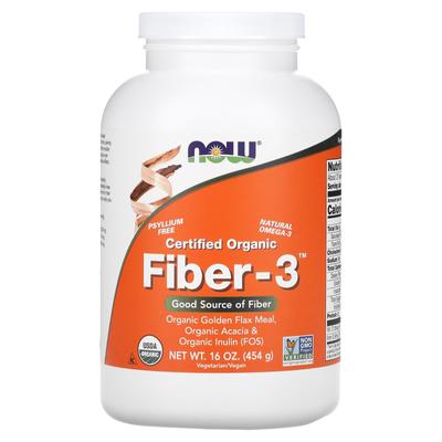 Biologisch, Vezel-3, Poeder, 16 oz (454 gr)