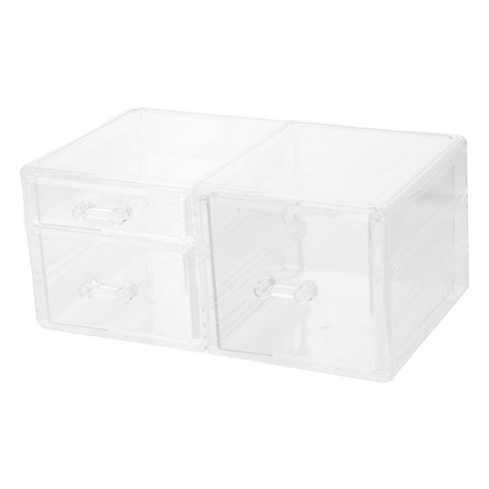 

Drawers Desk Accessories Clear Desk Organizer Desktop Workspace Organizers Home 2 Drawers
