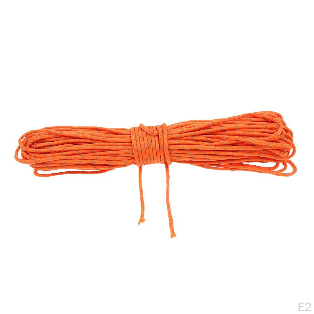 34 Yard Reflective Nylon Cord Tent Guyline Rope for Camping Canopy Awning Outdoor Packaging