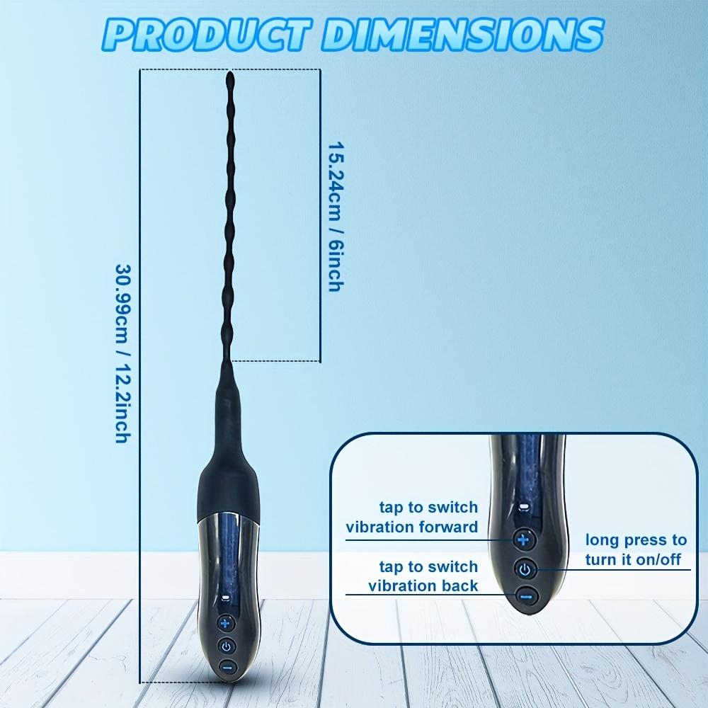 10 Geschwindigkeiten Langer Harnröhrenvibrator Katheter Penis Plug Sexspielzeug für Männer Vibrator für die Harnröhre Dehnstab Massagegerät Dildo Vibrator