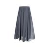 Navigare Women's Flowy Pleated A-line Maxi Skirt
