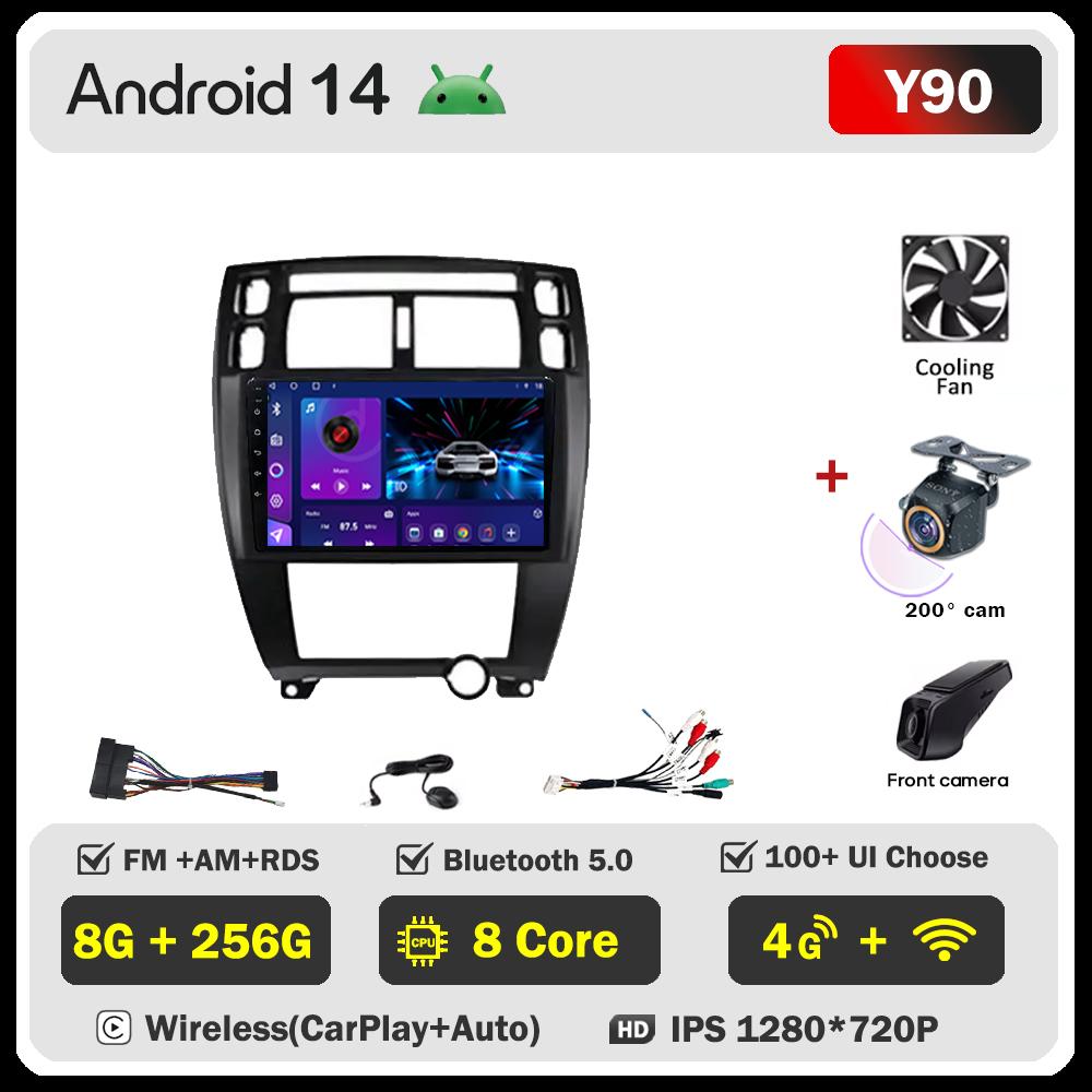 Car Radio Player Android 14 For Hyundai Tucson 1 2004 Carplay Auto Screen Wireless Android Auto Intelligent Car Systems 5G Wifi