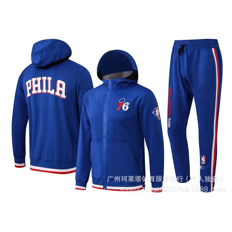 Maglia da allenamento da basket a maniche lunghe con cappuccio squadra NBA uomo Lakers Cavaliers Celtics Jazz Bulls Spurs Warriors