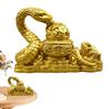 Feng Shui Sculpture Craft Resin Snake Ornaments Feng Shui Fortune Statue Wealth Figurines For Office Interior Desktop Decor