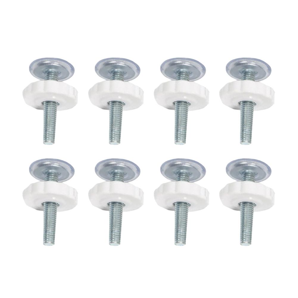 For Apartment Renters White Guardrail Screw Kit Easy Setup Door Replacement Kit No-drill Adjusting Rod Threaded Bar