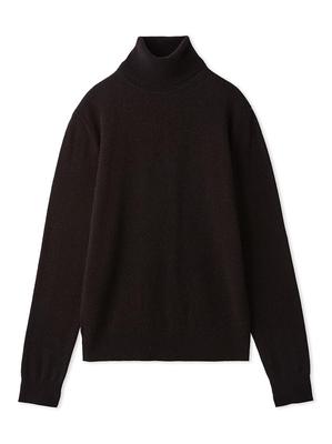 Mira Owen Wool Basic Turtleneck Knit 09WNT254307 DBRW 0 100%